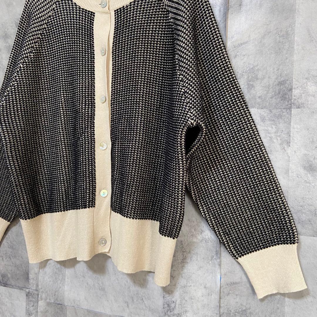 utilite(ユティリテ) / ハイバルキーワッフル9分袖カーディガン フリー