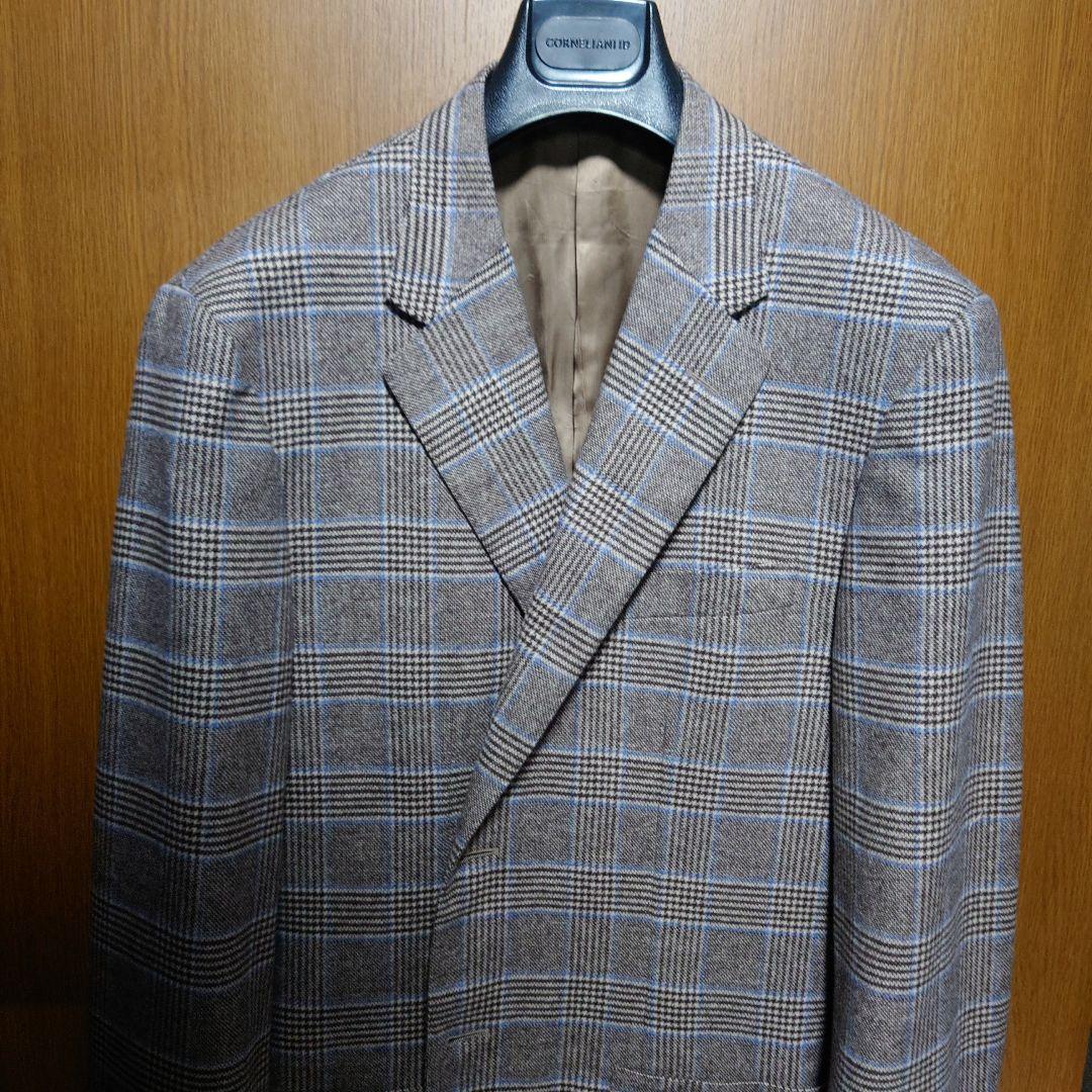 コルネリアーニ　チェック柄ジャケット　美品