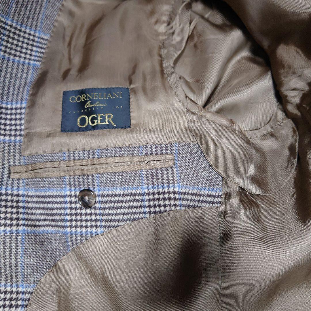 コルネリアーニ　チェック柄ジャケット　美品