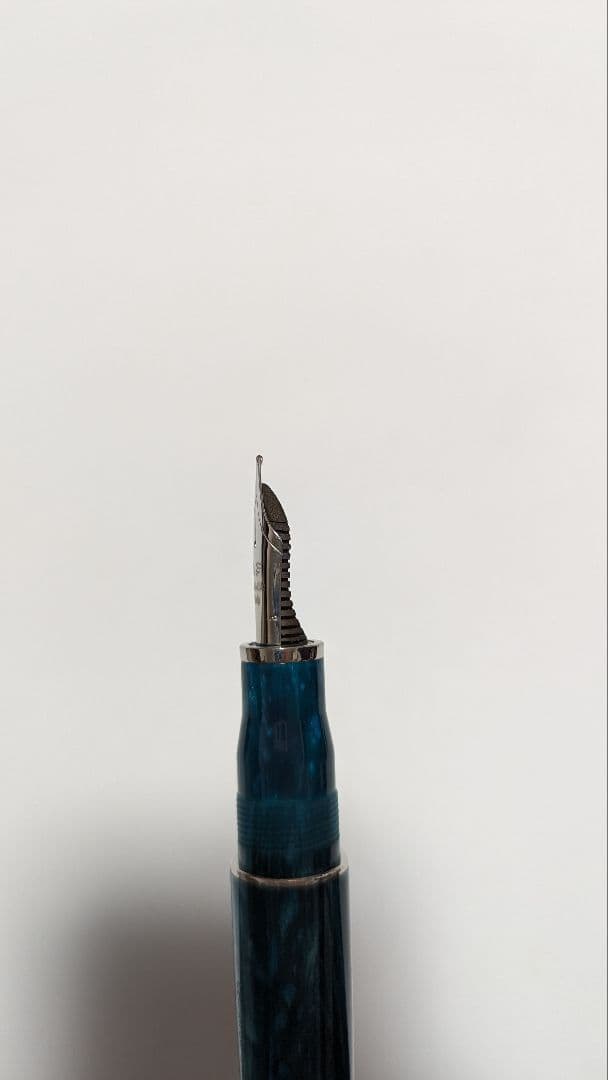 レオナルド フローレグランデ エメラルドブルー 万年筆 スチールニブ 太字