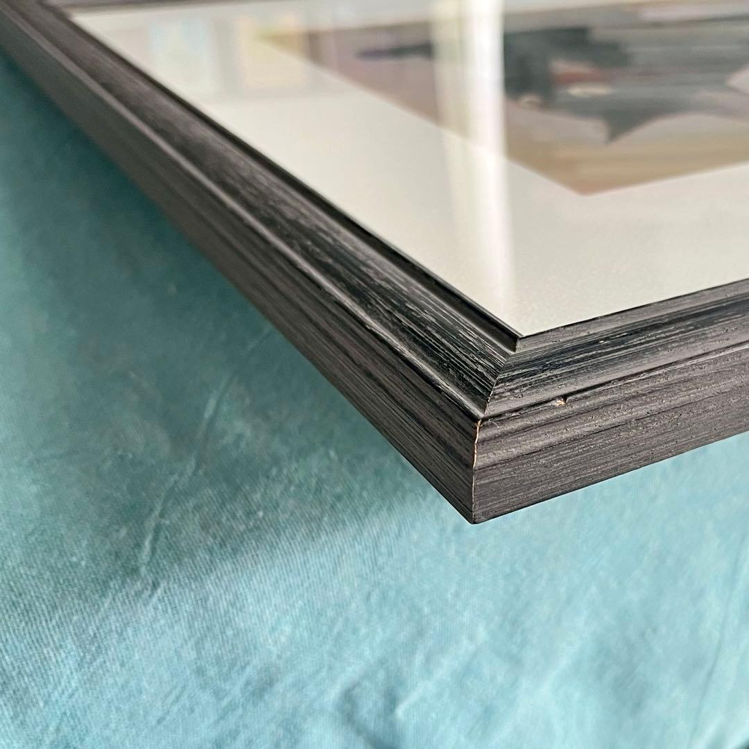 【 パステル画 】 小山洋子 ✴︎ 黒猫 ネコ 猫 ✴︎ サイン入り ✴︎ 額装