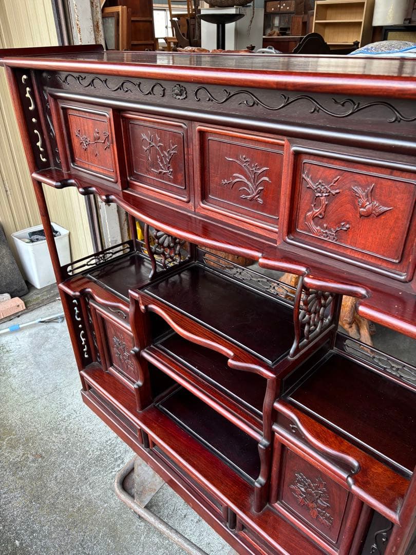 高級 茶棚 唐木家具 茶道具 和家具 岐阜県揖斐郡池田町