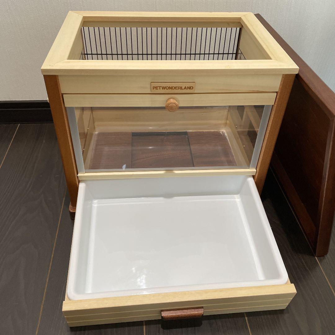 【匿名配送】ハムスター ケージ 木製 ウッド調 ゲージ おしゃれ