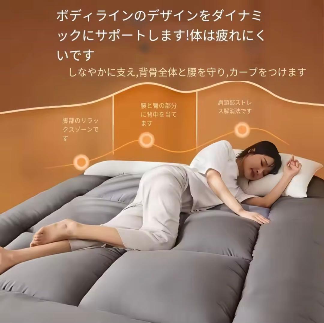 シングルサイズ グレー マットレス 90×190