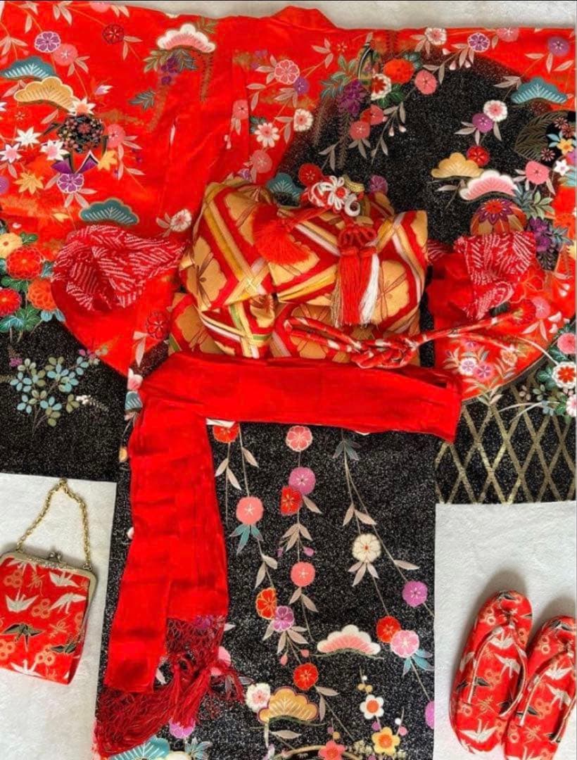 七五三　フルセット　7歳　12点セット　子供用着物セット