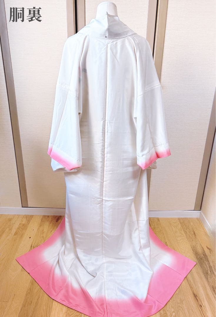 極美品　訪問着　フルセット 本加賀友禅 裄70 卒業式　入学式　L LL 白