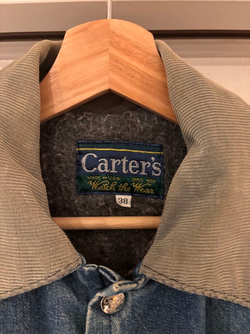 希少カーターズcarters70-80S 列車タグ襟コーデュロイカバーオール38