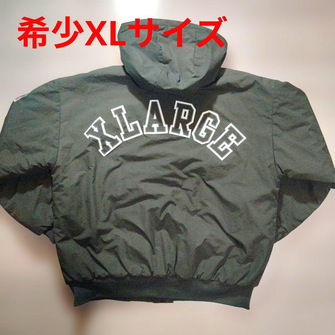 【希少XLサイズ】XLARGE エクストララージナイロンパファージャケット