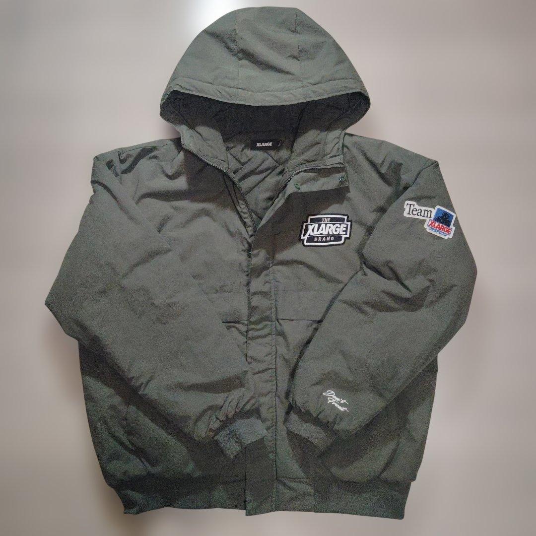 【希少XLサイズ】XLARGE エクストララージナイロンパファージャケット