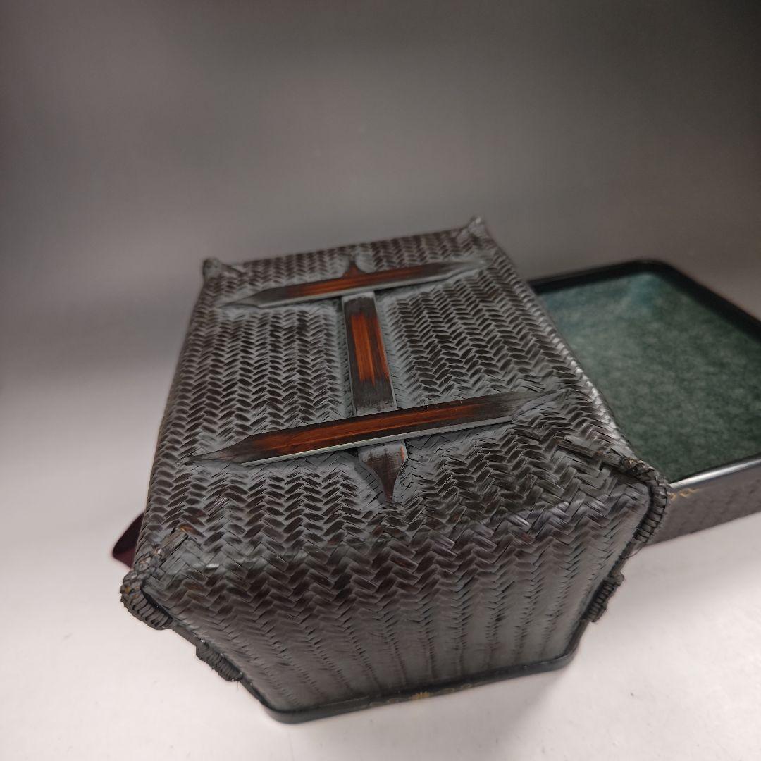 イ953 御所籠『和田青竺作』『御所篭　野点道具　共箱』茶道具