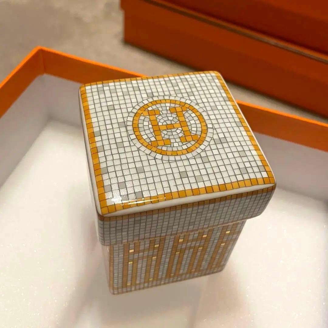 新品・未使用　エルメス　モザイク　ヴァンキャトル　ゴールド　ボックス　小物入れ