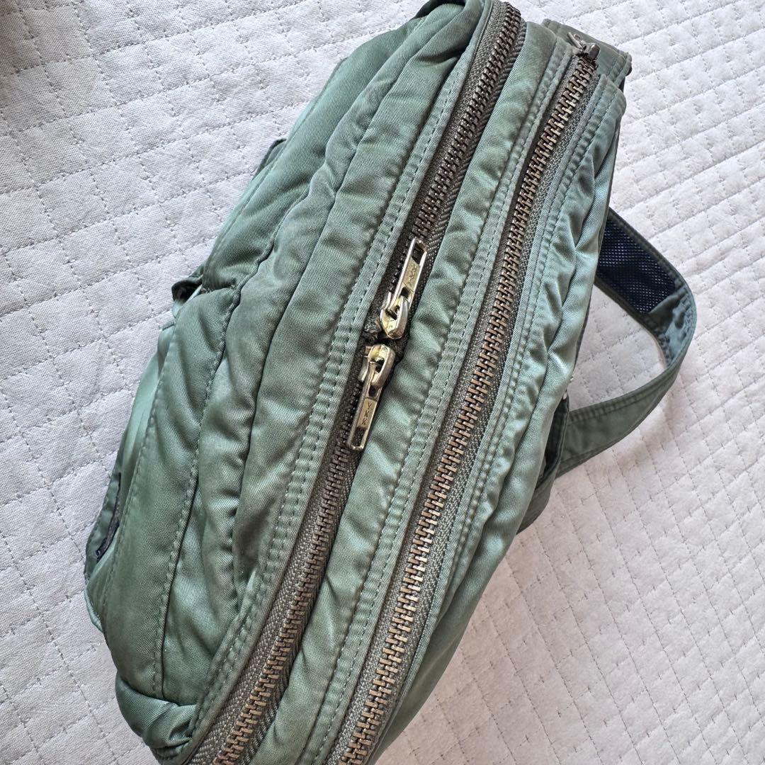 希少 PORTER タンカー　ショルダーバッグ　2層　セージグリーン