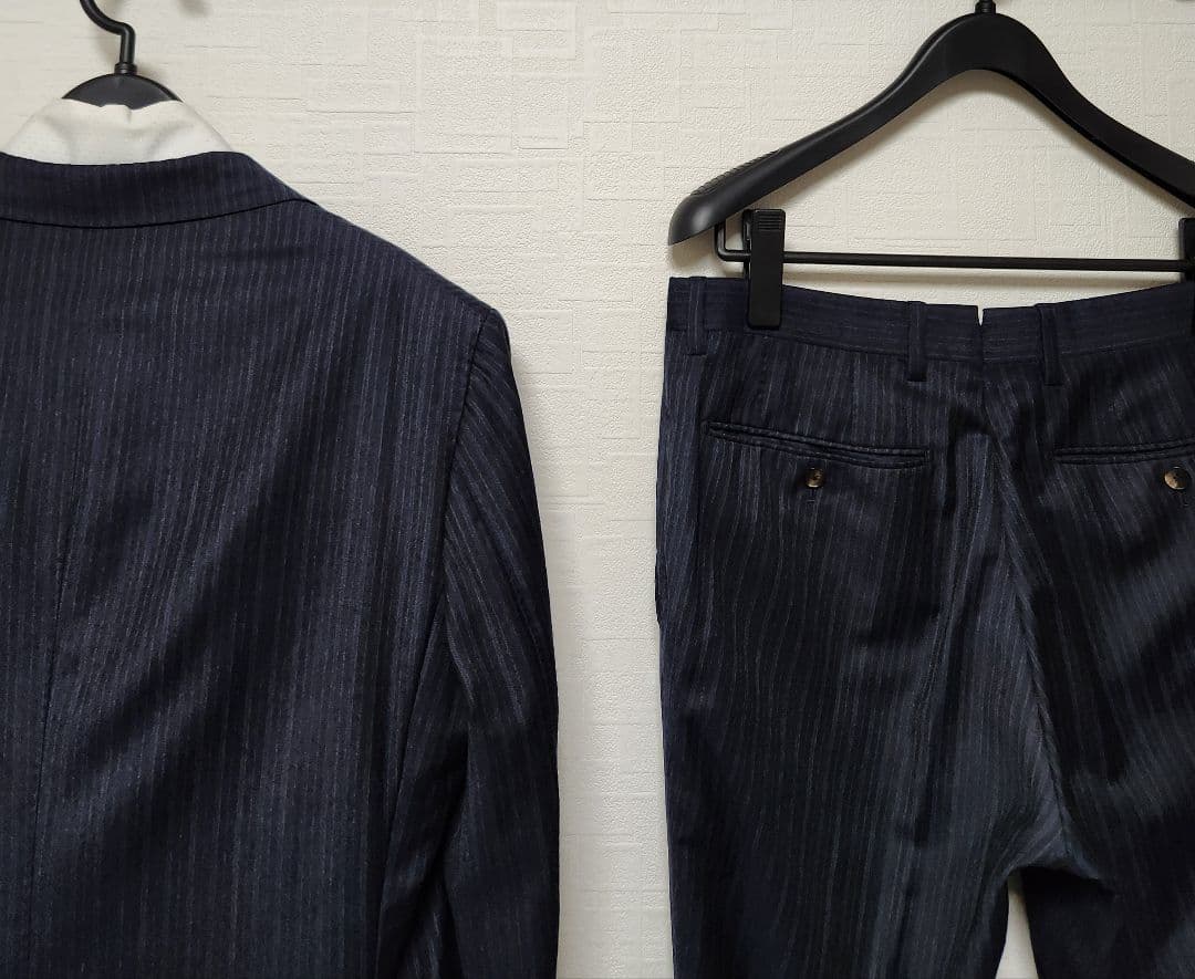 ユニバーサルランゲージ　×　ゼニア　メンズ　スーツ　セットアップ　濃紺