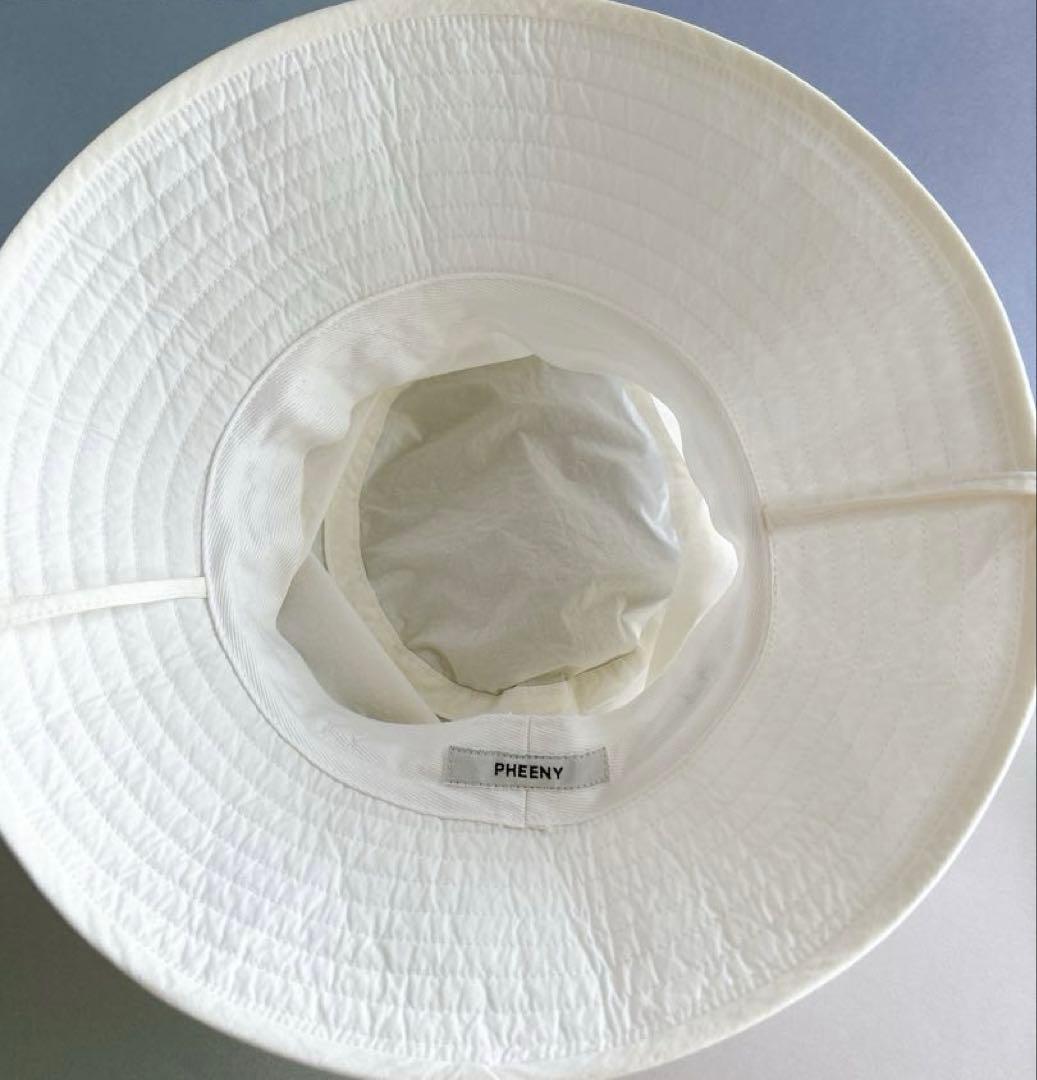 PHEENY フィーニー コットンナイロン ダンプハット ホワイト