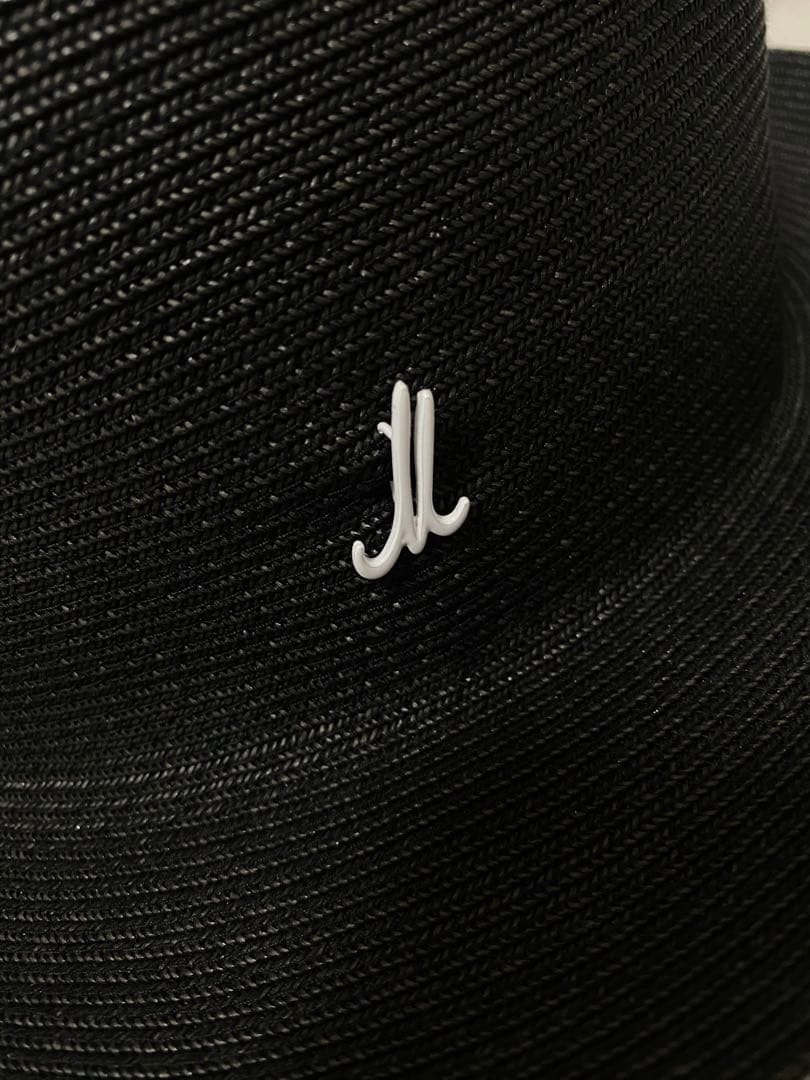 [新品未使用]MUHLBAUERミュールバウアー　ペーパーハット　帽子　　黒