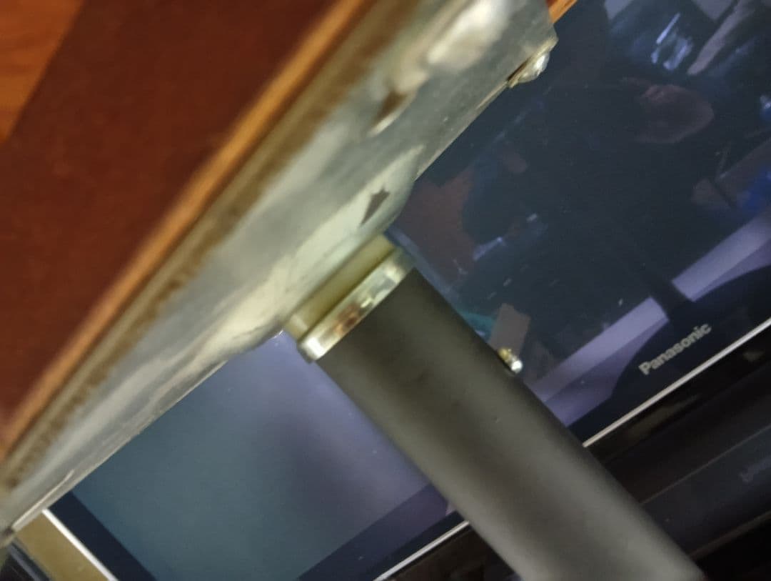 1970's　ミッドセンチュリーモダン　回転式　アイアン　フレーム　ウッドチェア