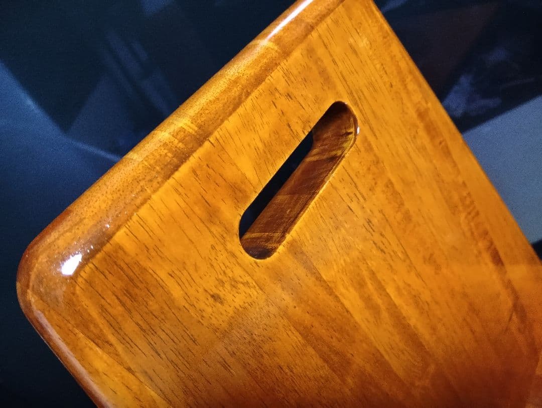 1970's　ミッドセンチュリーモダン　回転式　アイアン　フレーム　ウッドチェア