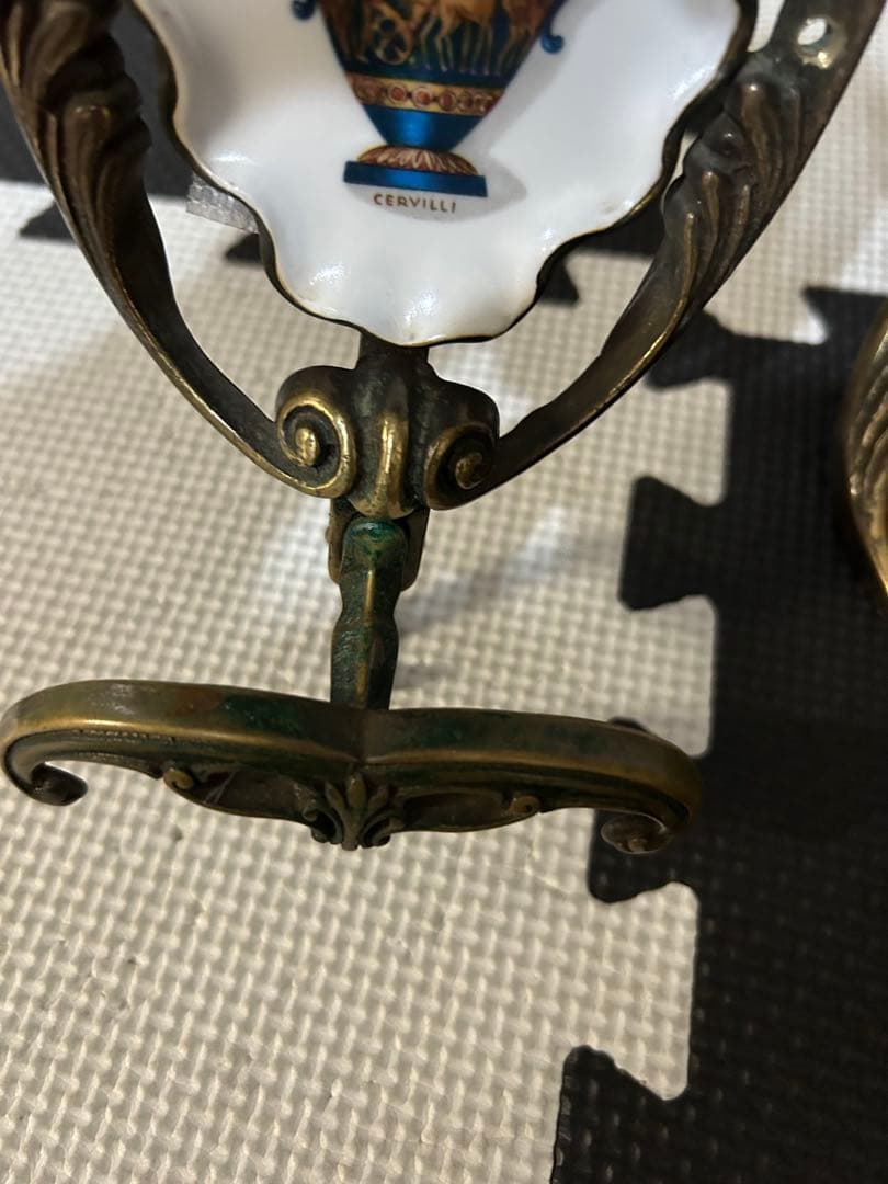 2個セット　アンティーク　ヴィンテージ　コート掛け　真鍮　ヨーロッパ