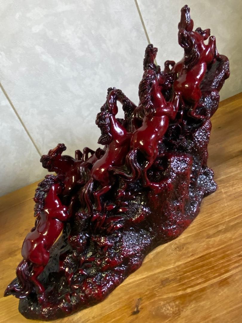 九頭馬　置物　馬置物　縁起物