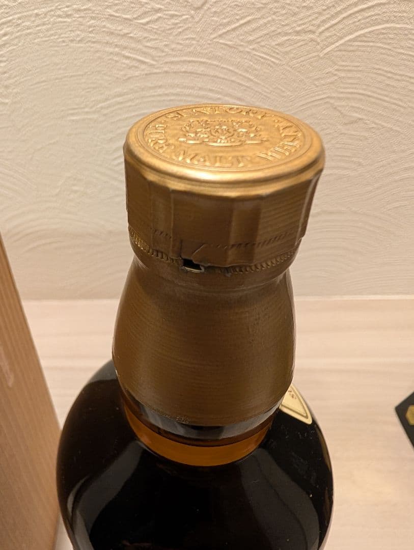 ウイスキー　SUNTORY 山崎12年 ピュアモルト 向獅子 750ml 木箱付