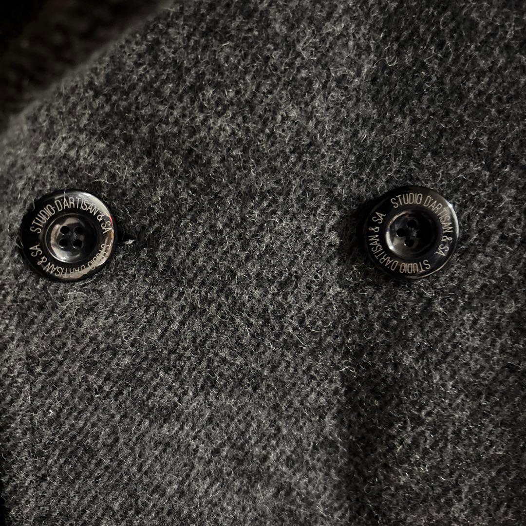 ゴリラGO！ STUDIO D’ARTISAN ウール ダブルピーコート