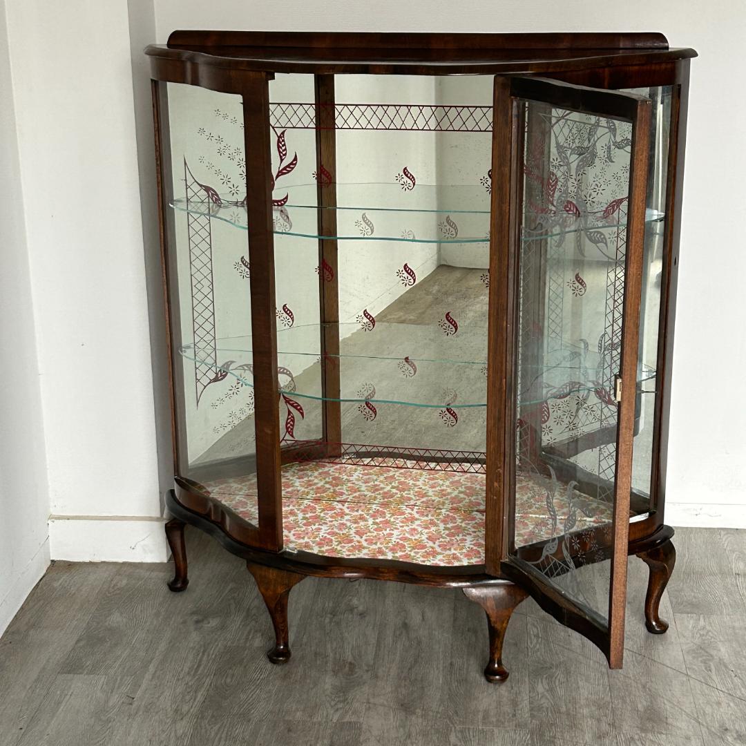 イギリス アンティーク家具 ディスプレイ キャビネット 1930年頃 773A