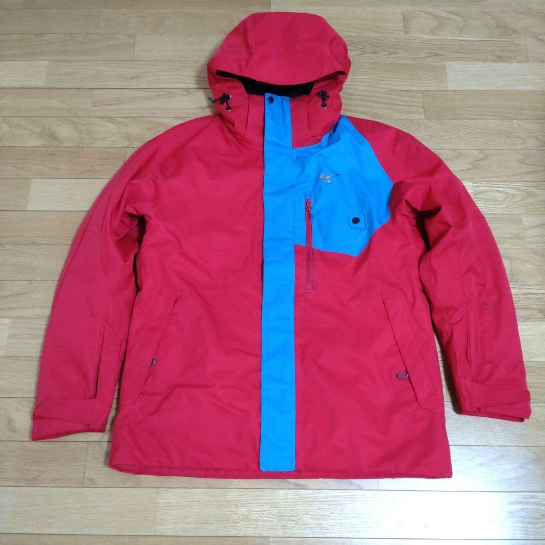 【MIZUNO】スキーウェア上XL/下2XLサイズ オーダーカラーレッド×ブルー