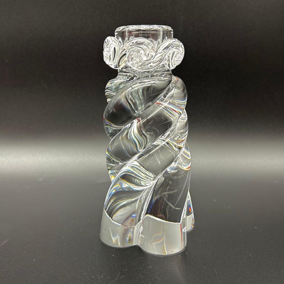 【新品・未使用品】　BACCARAT キャンドルスタンド　ロウソク　スパイラル