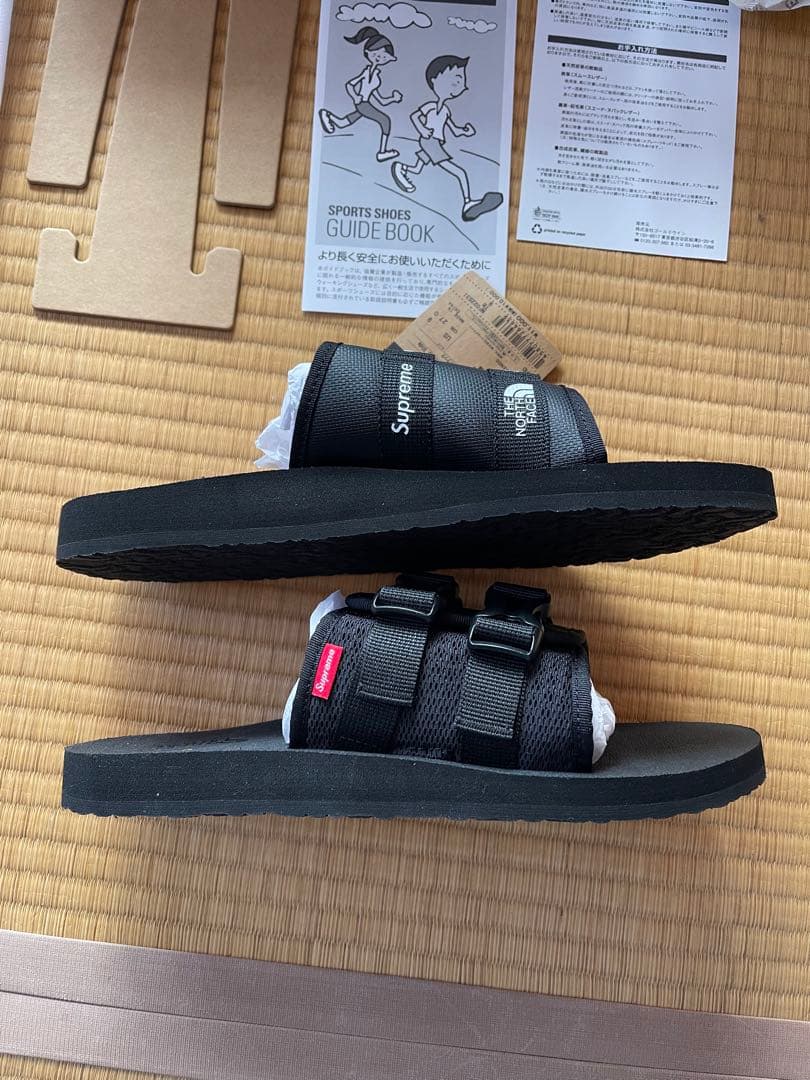未使用 Supreme North Face サンダル ブラック 27cm