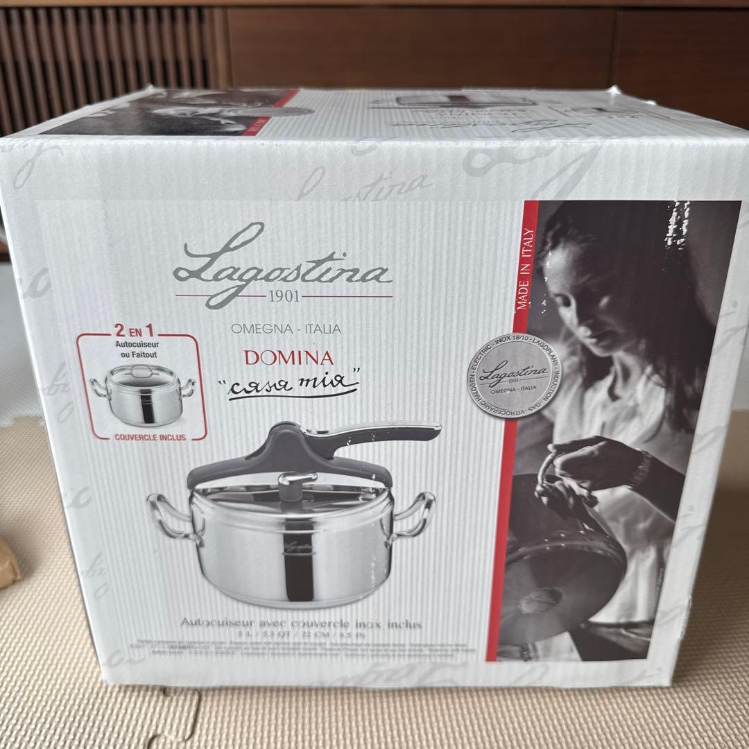 ラゴスティーナ　圧力鍋　ドミナ・カーサミア　5L