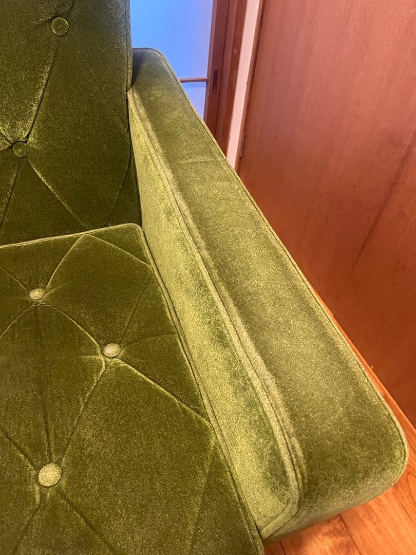 カリモク家具　カリモク60 ロビーチェア　モケットグリーン　1シーター　kチェア