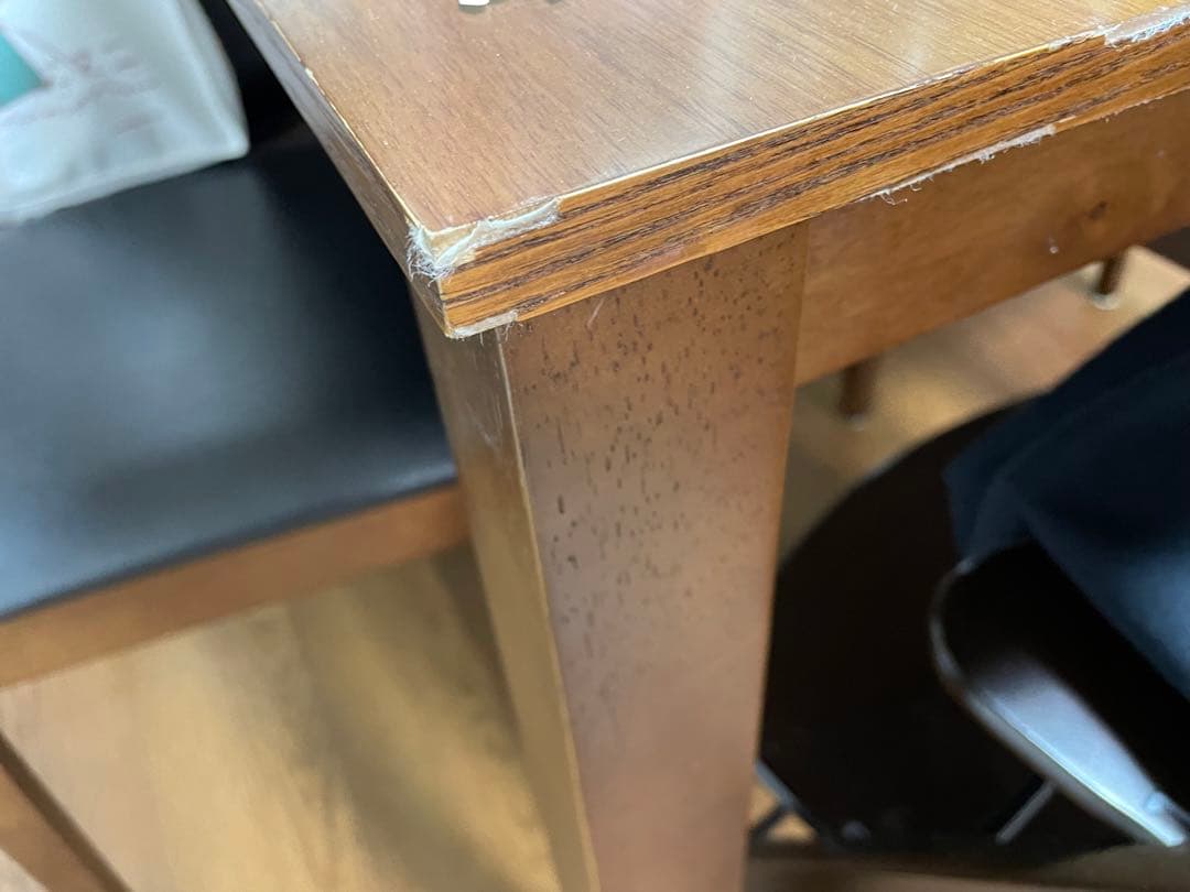 ダイニングテーブル ダークブラウン ブラック 4人掛け