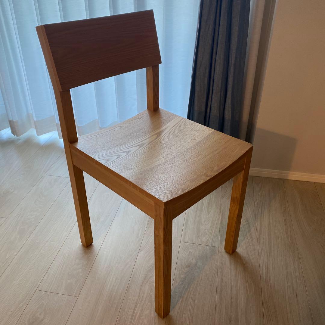 ★ふみ★【unico】HUTTE ダイニングチェア x 2脚