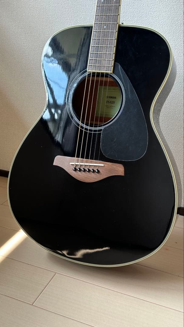 YAMAHA FS820 アコースティックギター ブラック ソフトケース付き