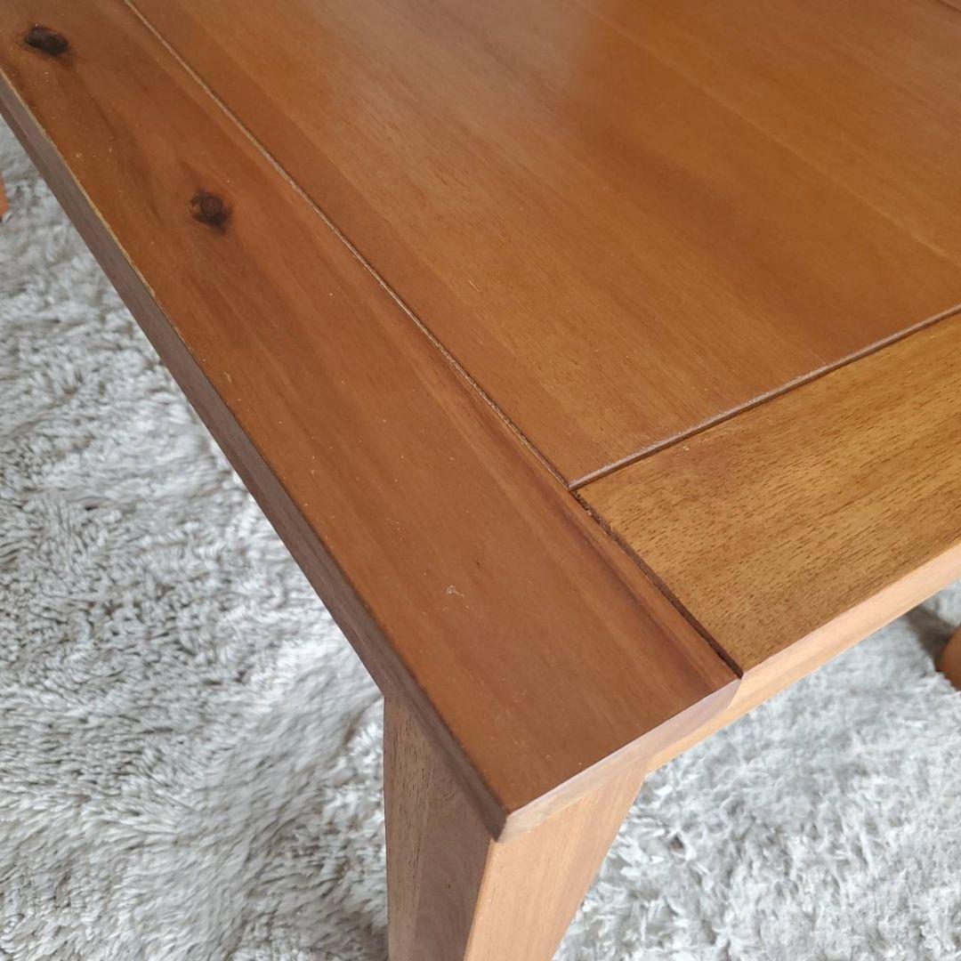 美品 天然木 アカシア ローテーブル センターテーブル 幅90cm 木製