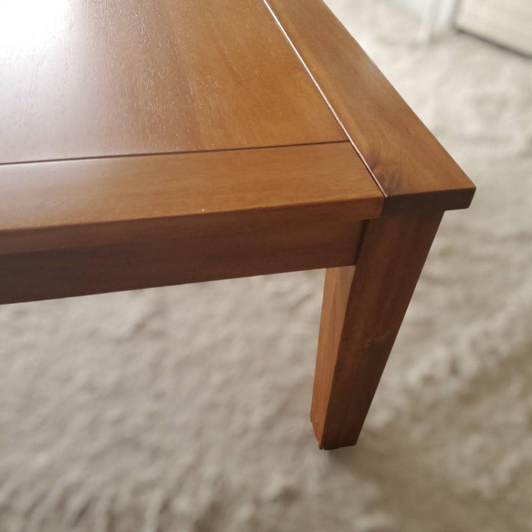 美品 天然木 アカシア ローテーブル センターテーブル 幅90cm 木製