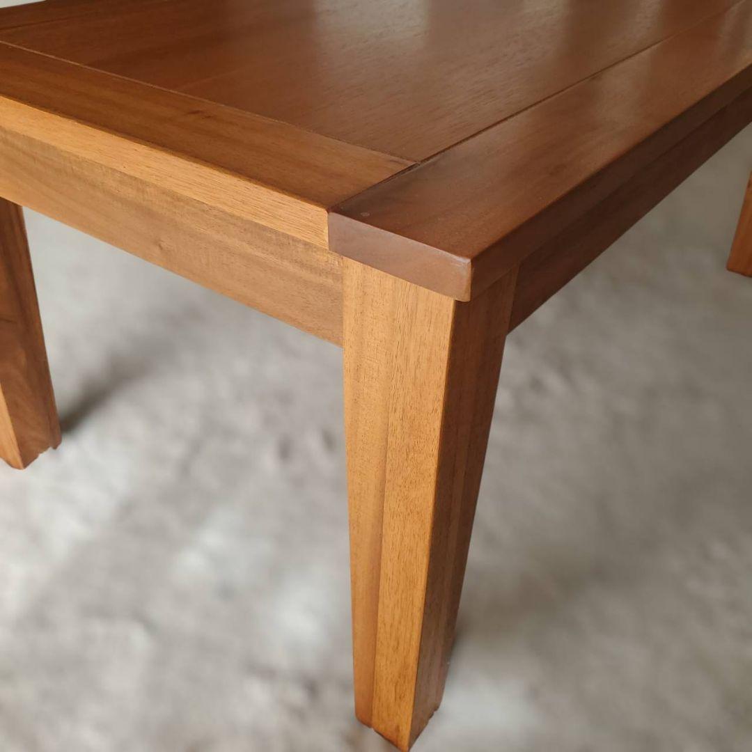 美品 天然木 アカシア ローテーブル センターテーブル 幅90cm 木製