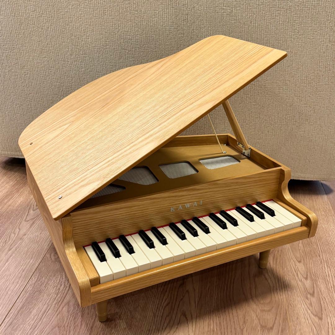 【美品】KAWAI カワイ ミニピアノ ナチュラル 1144 32鍵盤 おもちゃ