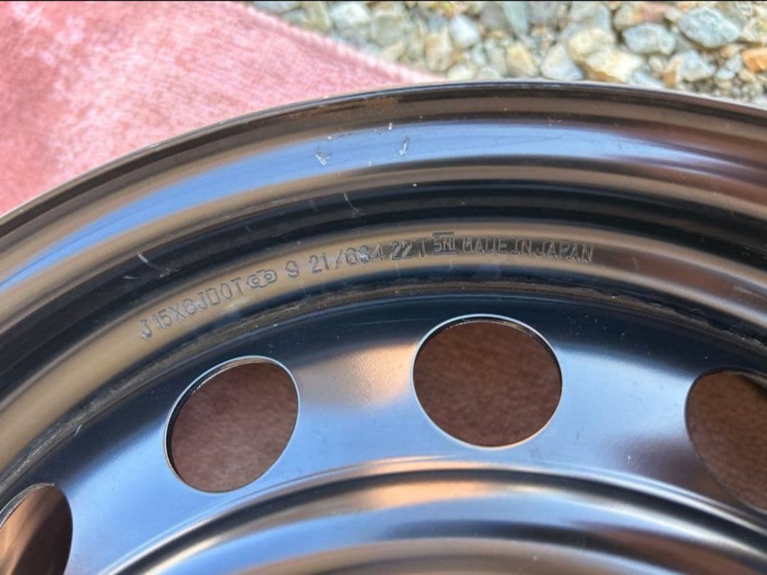 15インチ スチールホイール 4本セット