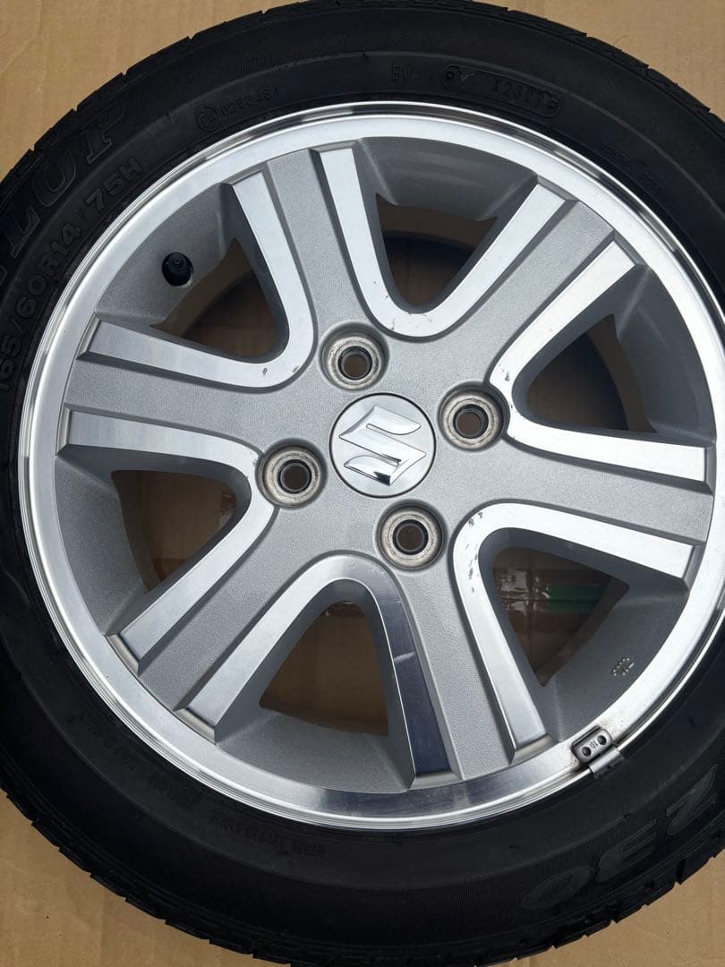 スズキ エブリィ純正アルミホイール タイヤ2本セット その1