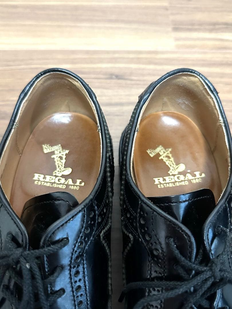 最終お値下げ！mr.bathing ape別注　REGALウイングチップシューズ