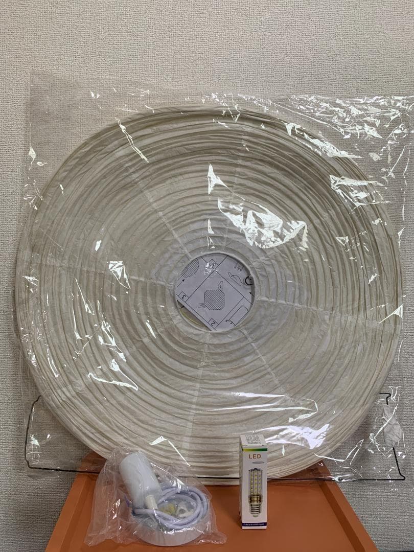 イサムノグチ　60A AKARI　ペンダントランプ　白色　つり線付　リプロダクト