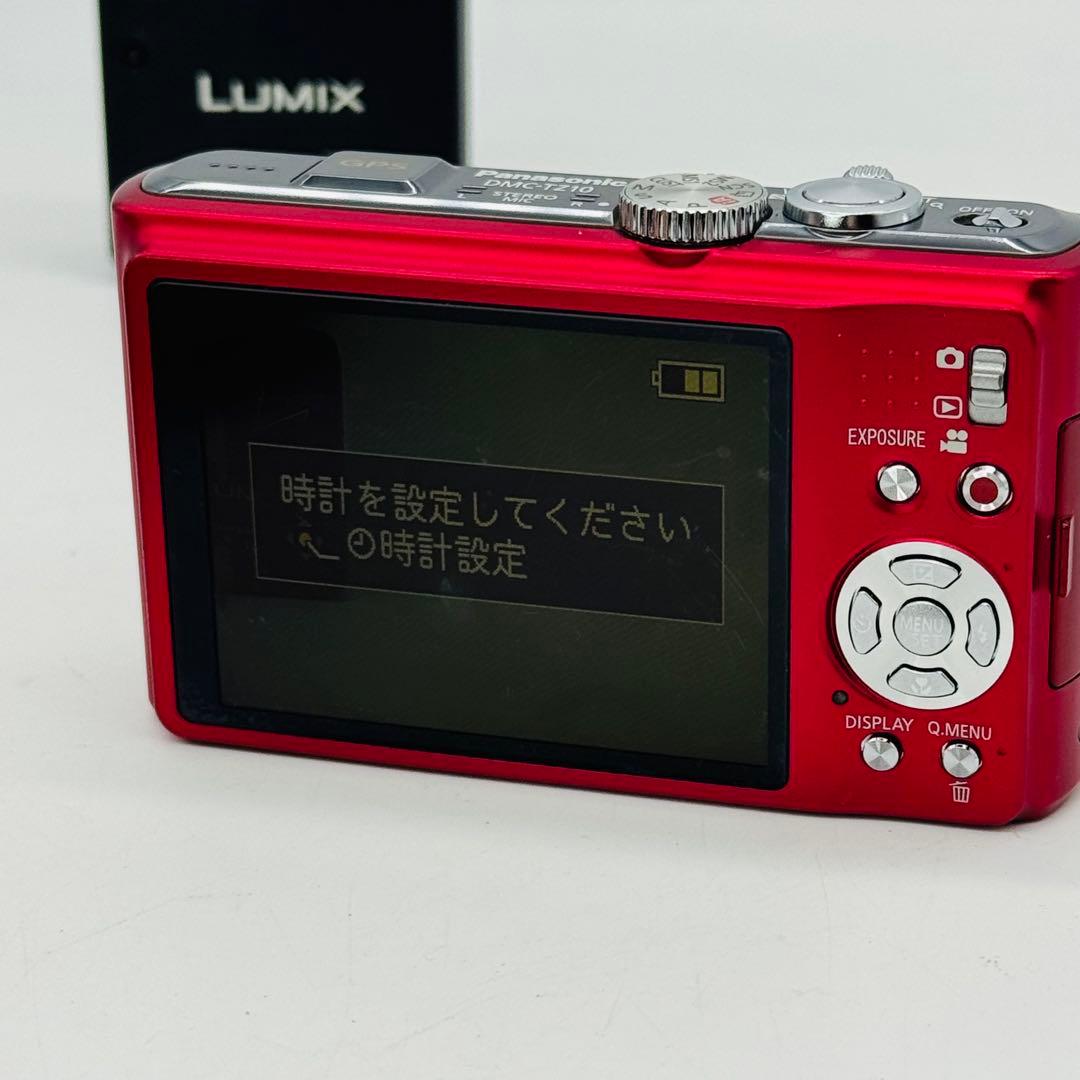 【外観美品】Panasonic LUMIX DMC-TZ10 レッド 赤