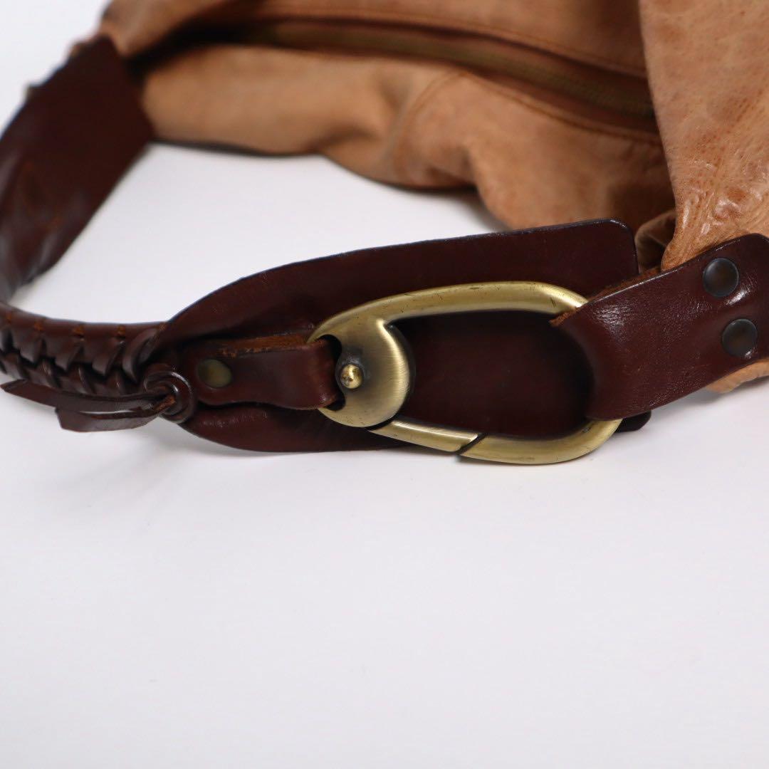 Vintage archive y2k 伊製 ハラコ レザー ショルダーバッグ