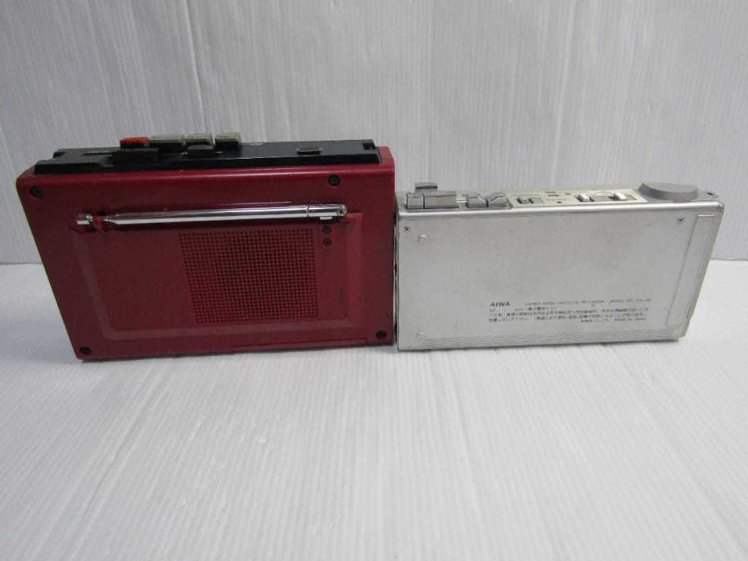 K0736 SONY WA-33/AIWA CS-J1 カセットプレーヤー