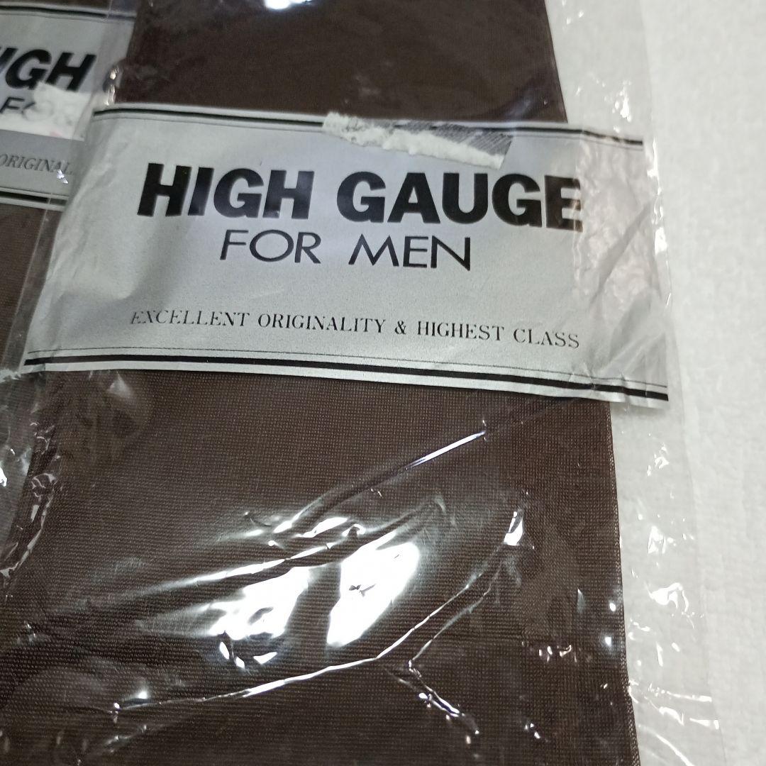 新品　HIGH GAUGE　ハイゲージ 最高級品　国産 25 紳士靴下　５セット