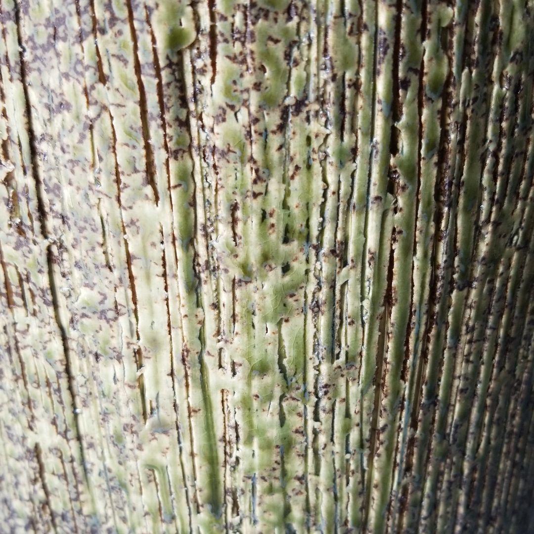 タイヤ 信楽焼傘立て 縦筋クシ目 高さ４７cm