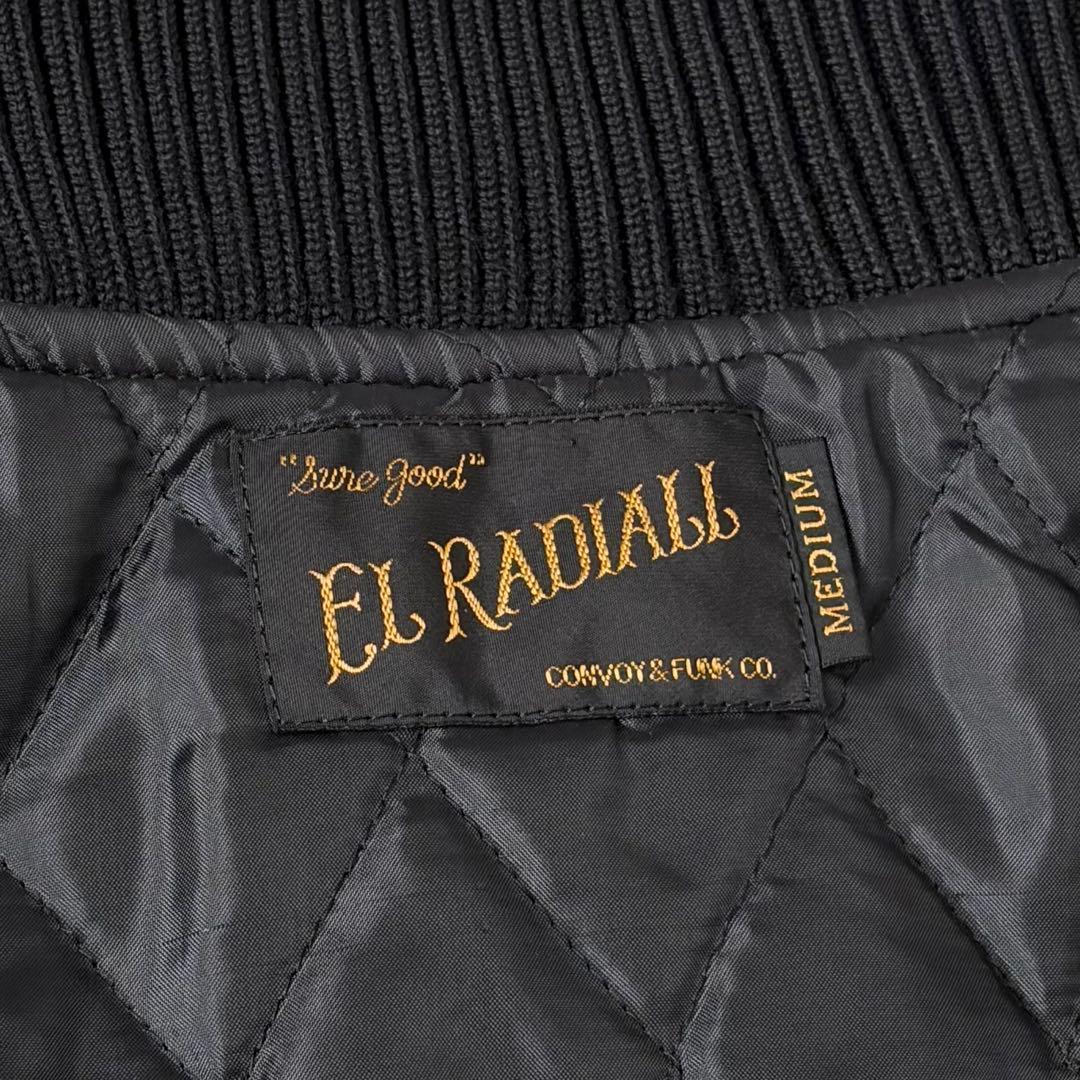 RADIALL 袖革スタジャン M ラディアル レザー ジャケット ブラック 黒