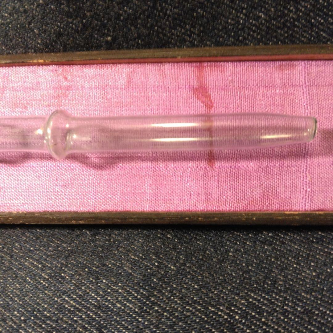 古いガラスのキセル　タバコ　骨董　アンティーク　喫煙具