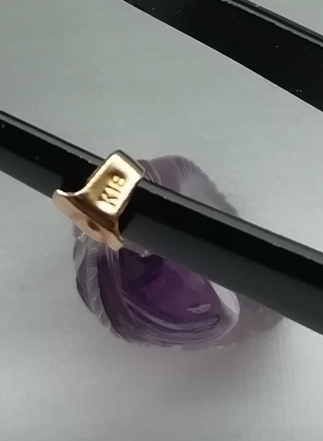 K18 アメジスト　ペンダントトップ